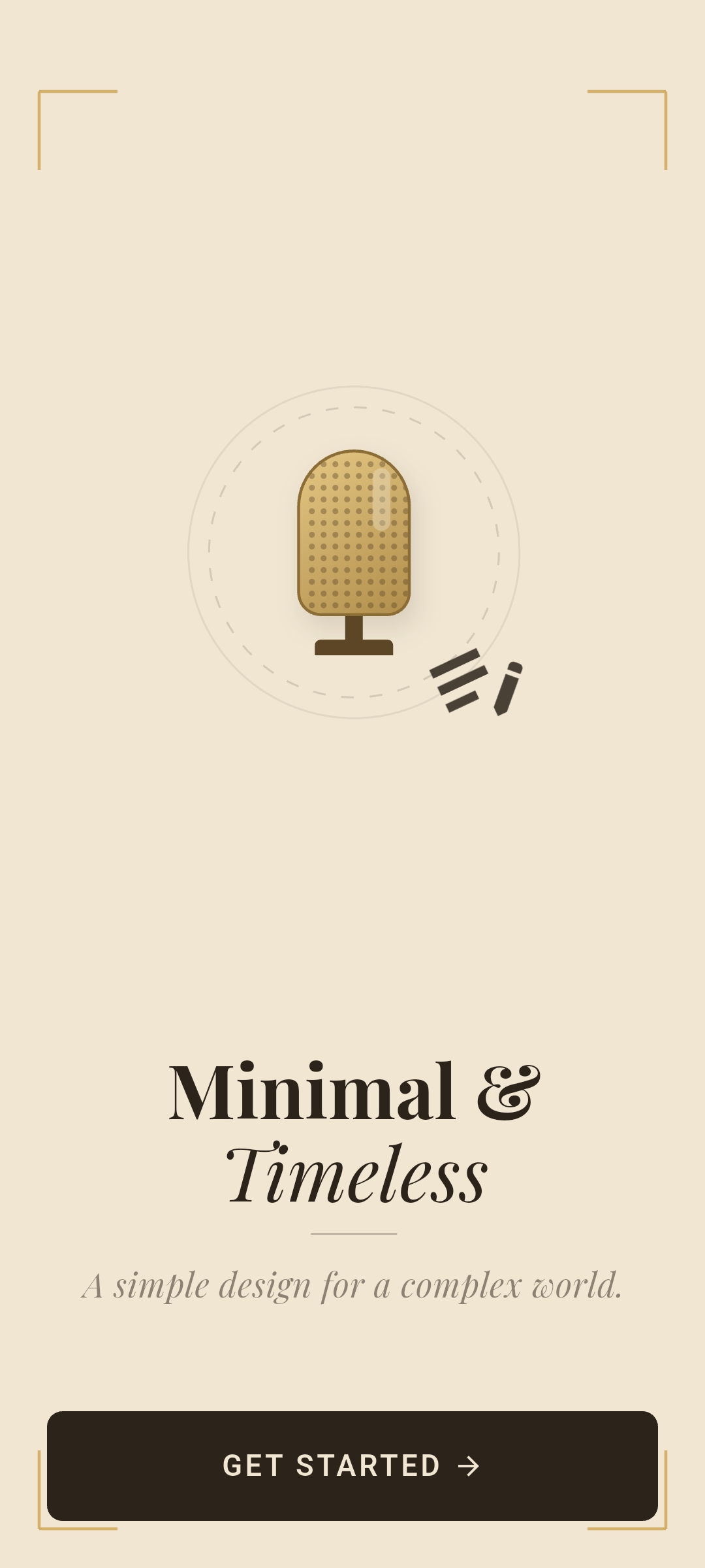 4. Onboarding: Minimal Design