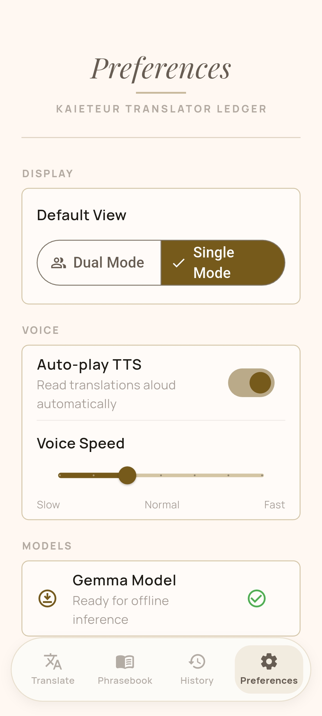 9. Preferences & Settings